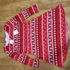 Poof Girl Christmas Dress NWT Holiday Penguins Lights Snowflakes Girls Size XL